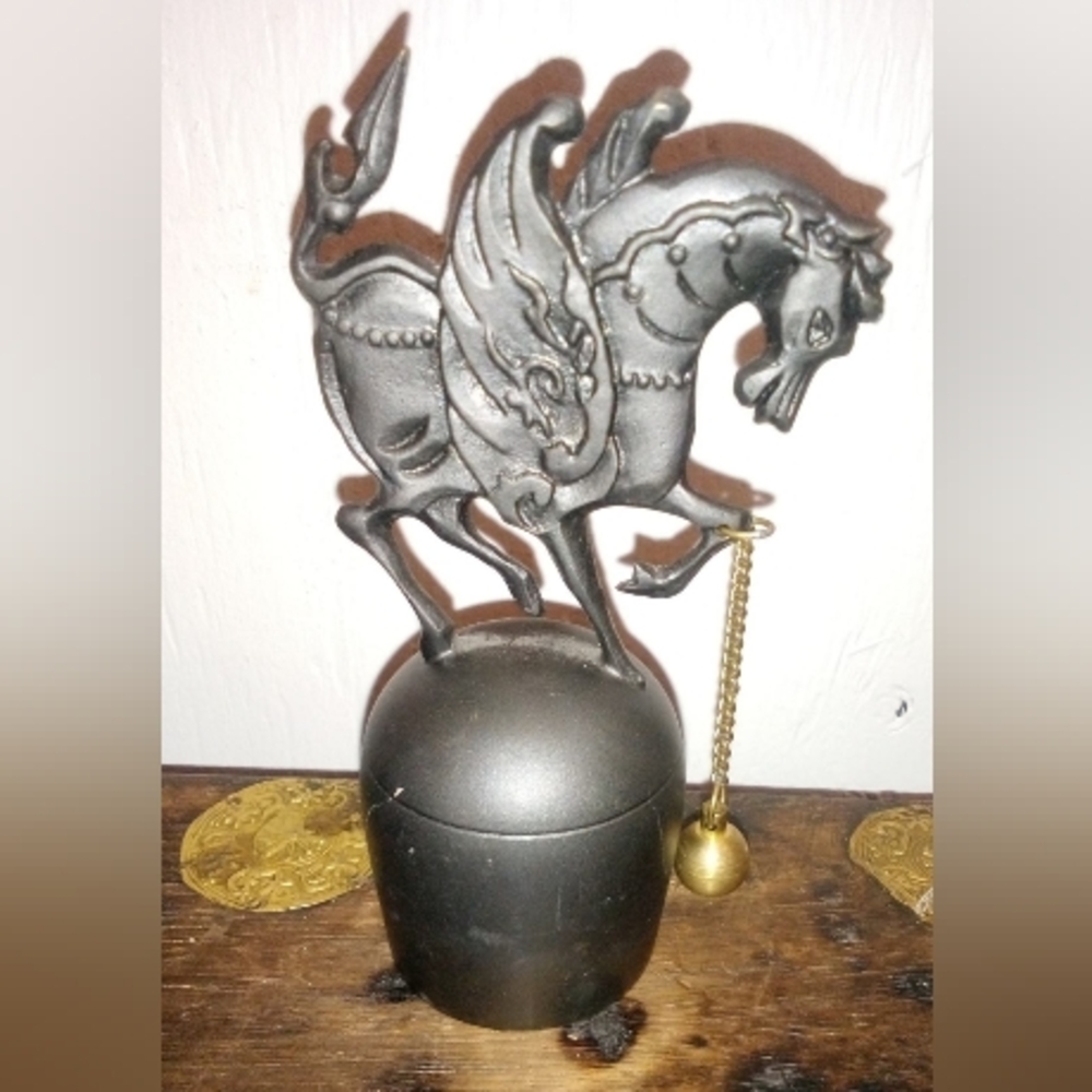 Pewter Pegasus Bell